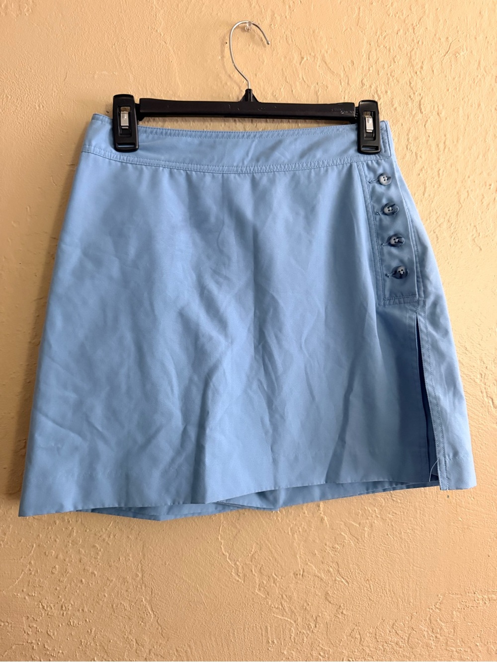 Izod Light Blue Button-Trim Golf Skort